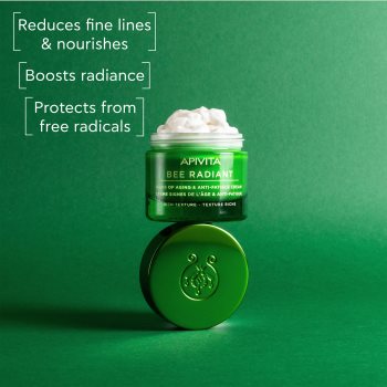 Apivita Bee Radiant Cream - Rich Texture Crema nutritiva pentru fata anti-imbatranire si de fermitate a pielii - imagine 3